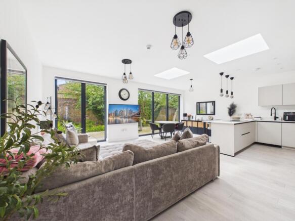Open plan kitchen-living-dining room