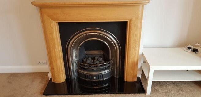 Lounge fireplace