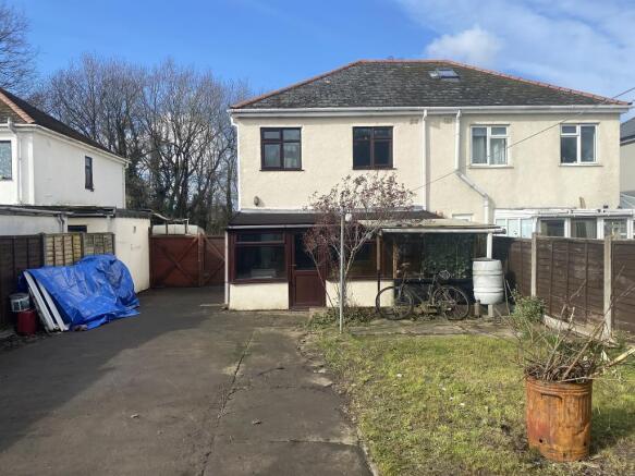 Rear of property