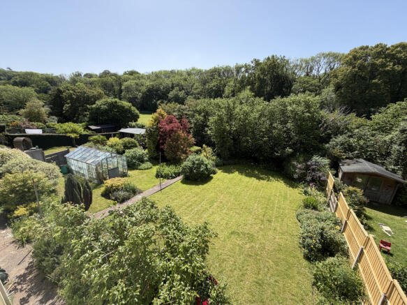 Rear garden and views