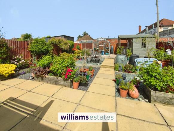 sunny back garden