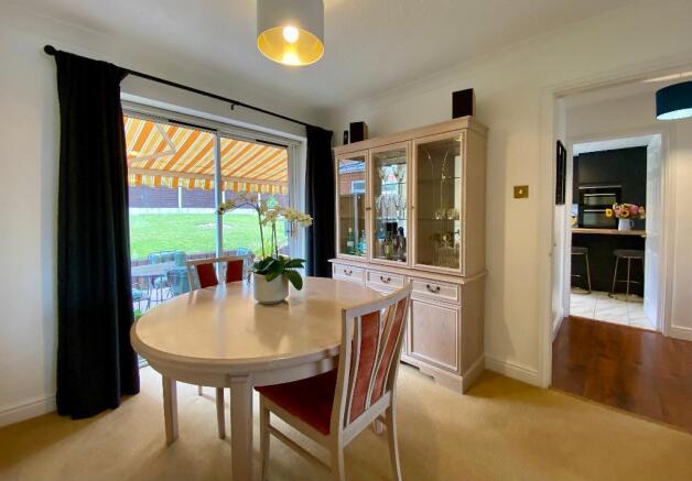 Dining room with doors to garden