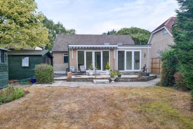 Rear of property