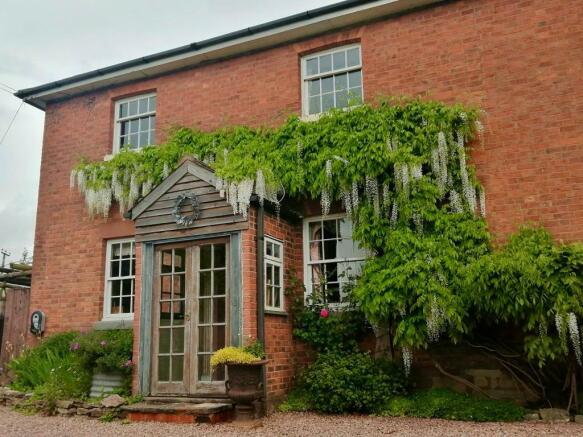 Porch and beautiful wisteria