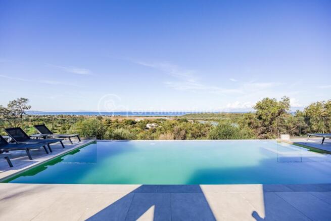 Pool terrace to view