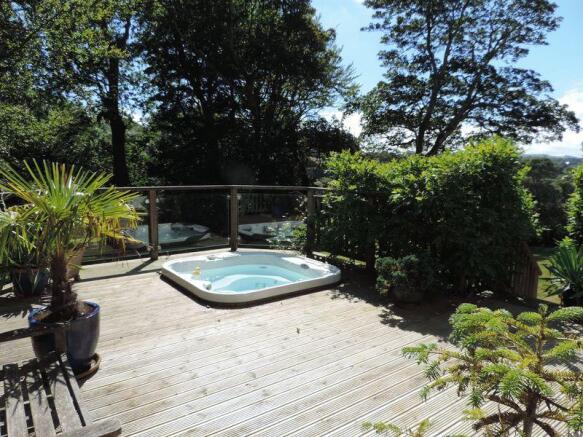 Deck and hot tub