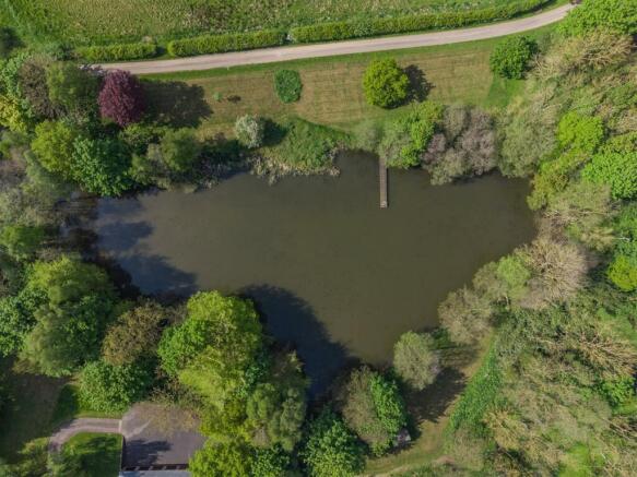 Aerial Shot of Private Lake