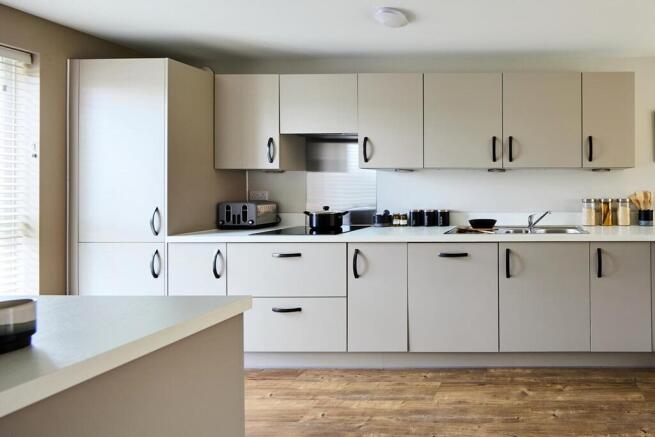Clean lines with the integrated appliances