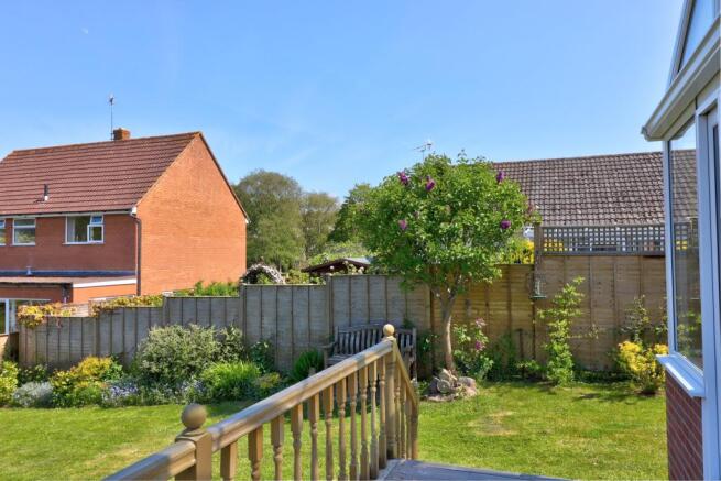 Side view from Decking