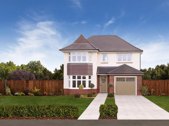External CGI in render of the Oxford, a 4 bedroom house