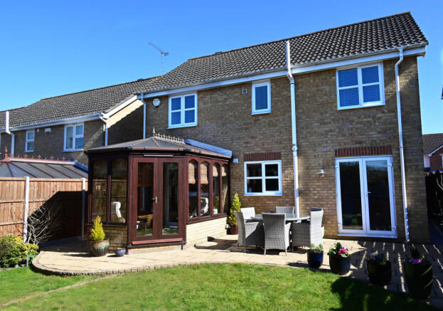 Private Rear Garden With Conservatory View
