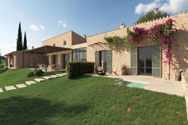 Planned new build finca in Mallorcan style