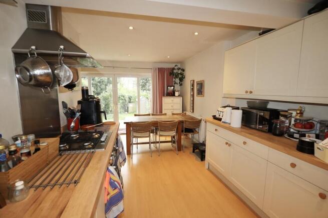 Kitchen through to dining area