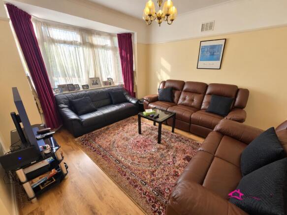 Living Room with Bay Window