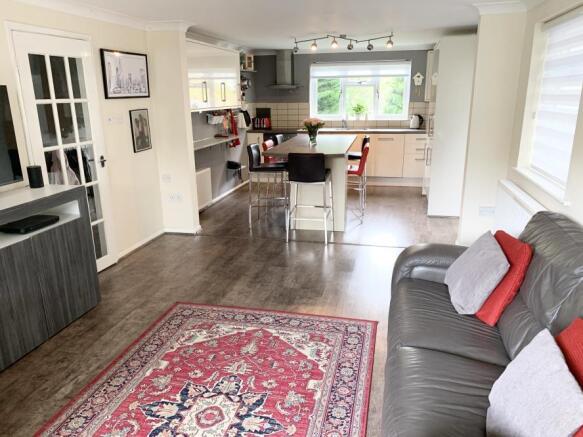 Open plan living area