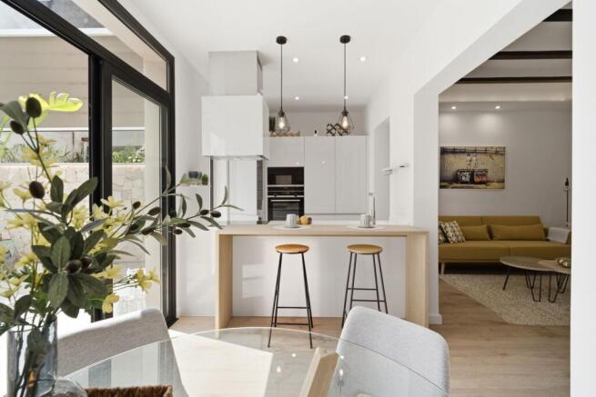 Open-plan kitchen¿
