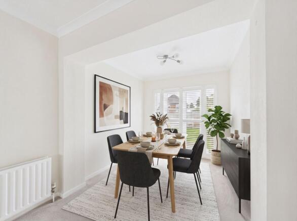 Lounge Dining Room (Virtually Furnished)