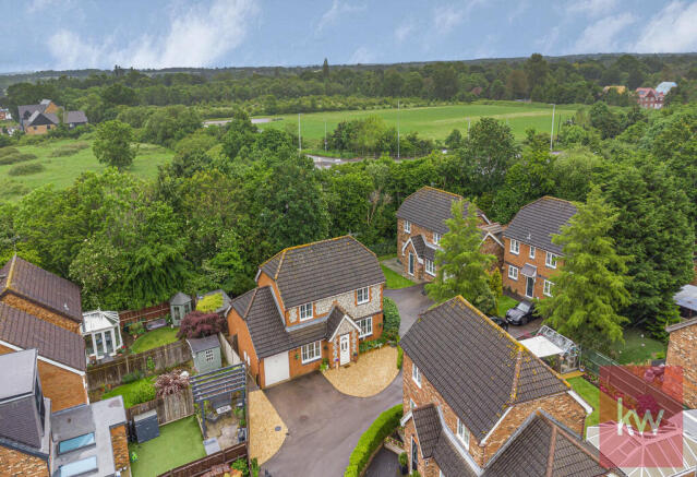 Aerial View of House & Neighbourhood
