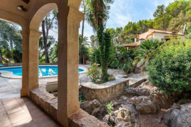 Terrace by the pool