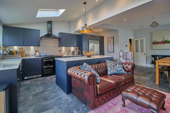Extended living dining kitchen to rear
