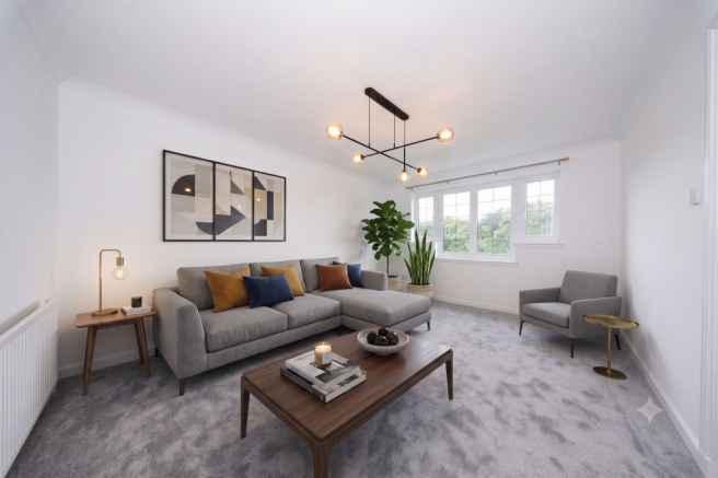 Virtually Staged Lounge