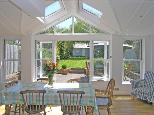 Dining area to garden