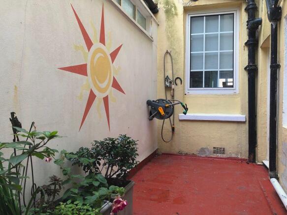 Courtyard for storage
