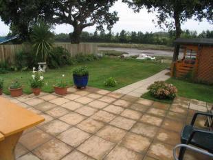 Rear garden and view