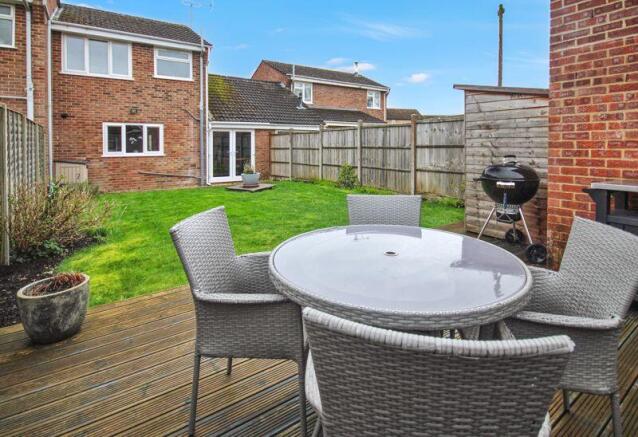 Garden with decked area