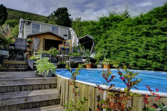 Decking and pool area