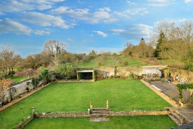 Rear garden and views beyond