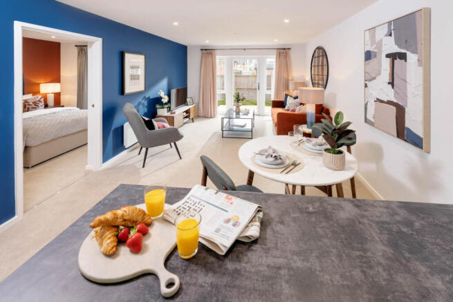 Show home living room (1 bedroom apartment)