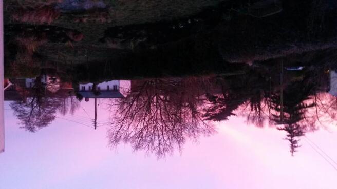 outside shot at dusk