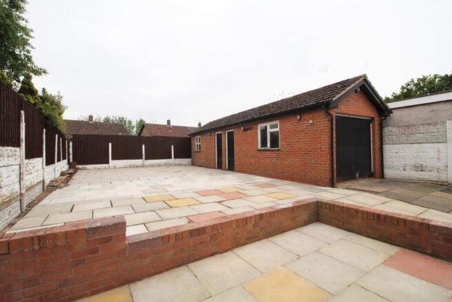 Rear garden/garage