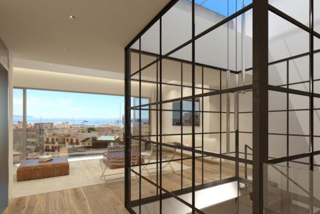 The apartment is very light-flooded