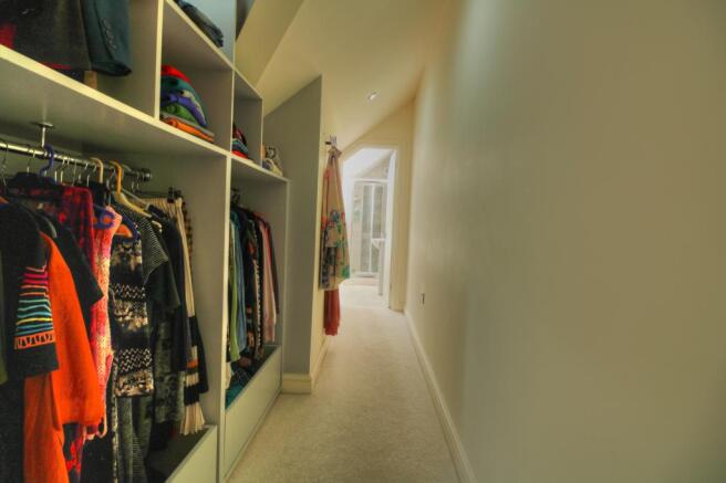 Dressing area in main bedroom