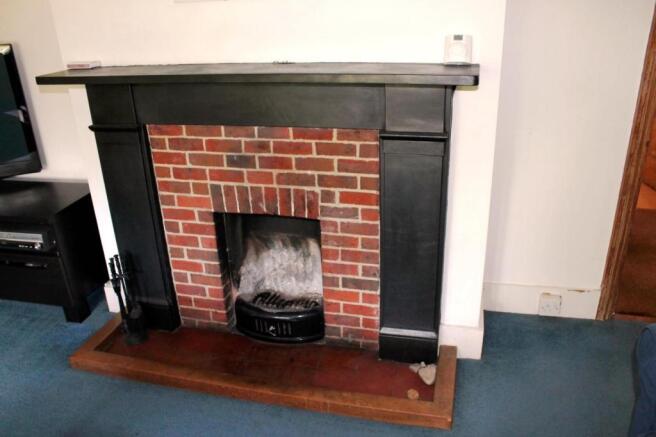 Lounge fireplace