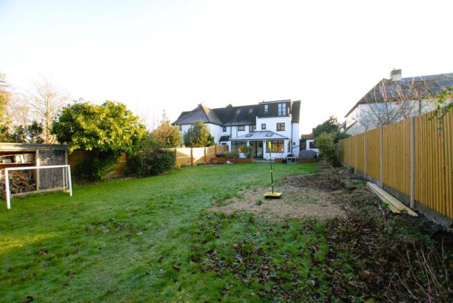 From end of garden