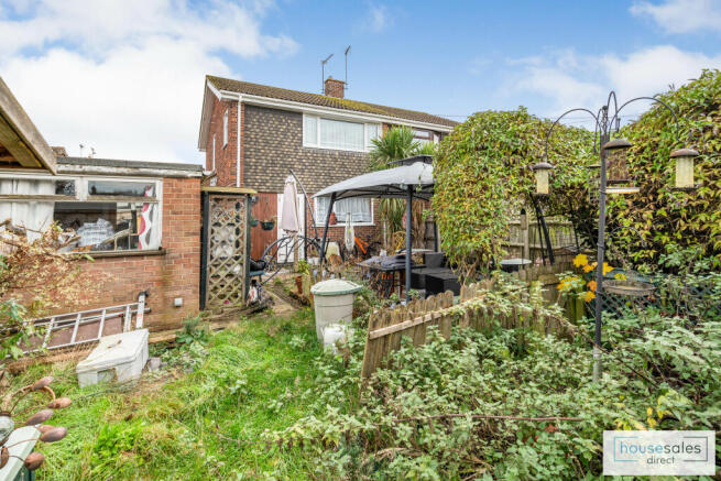 Rear of property