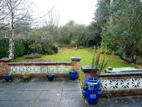 Patio area and garden