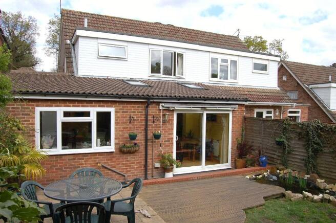 Rear of property
