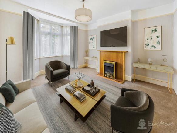 Living Room - Digitally Staged