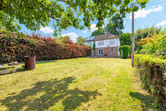 Rear elevation and garden