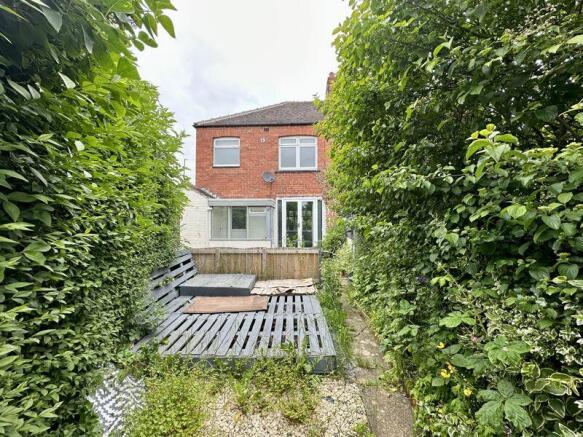 Rear of property
