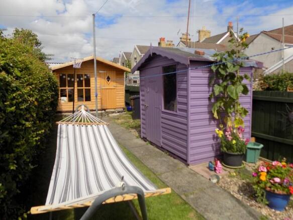 Another view of rear garden area.