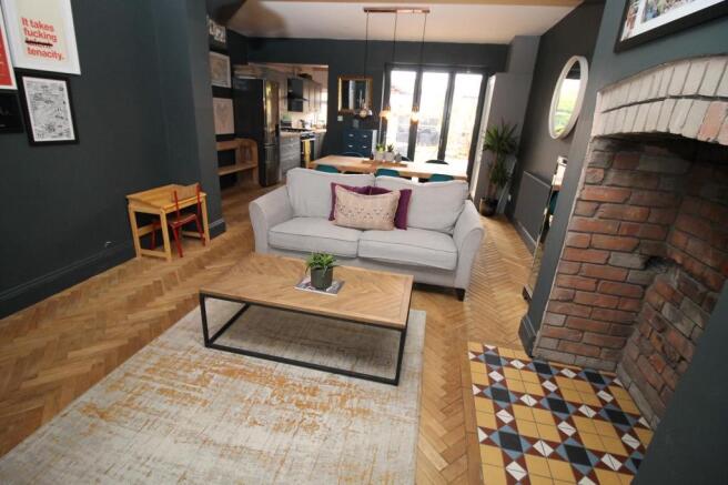 Lounge into Dining Area