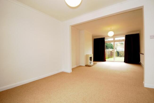 Through reception room view