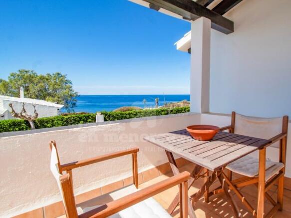 Terrace with sea views Chalet Cap den Font