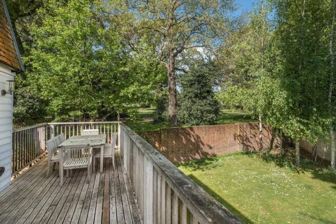 VIEW OF GARDEN FROM BALCONY
