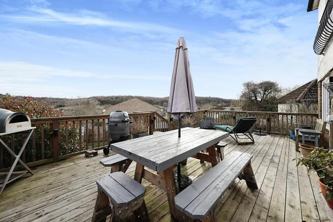Decked Terrace and View
